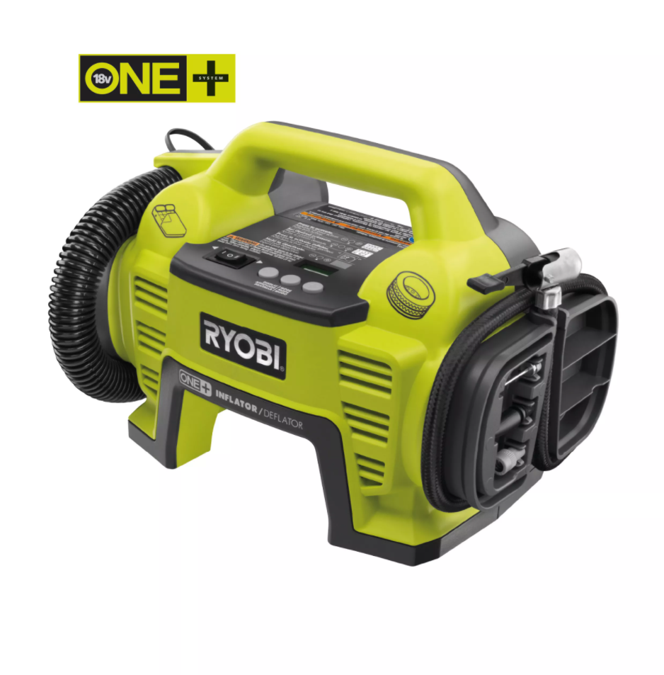 Компрессор автомобильный, аккумуляторный ONE+,18В RYOBI R18I-0