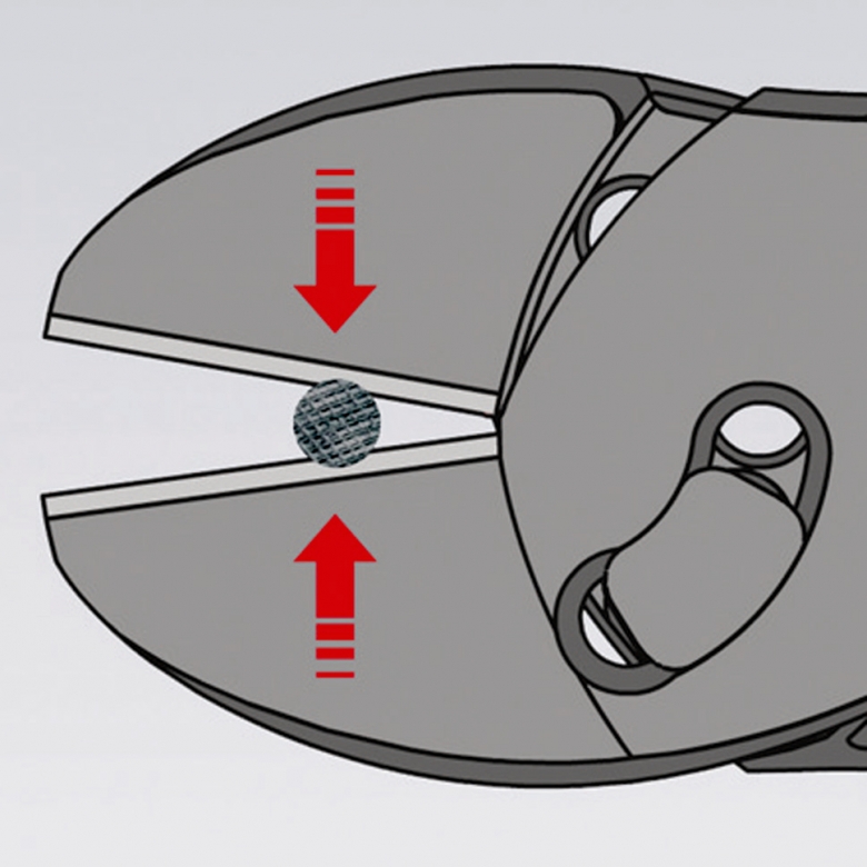 Бокорезы 180 мм, TwinForce, силовые KNIPEX KN-7371180