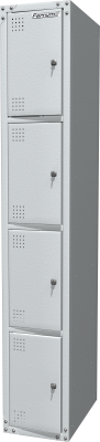 Шкаф металлический для одежды односекционный, серый FERRUM 03.314-7035