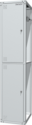 Шкаф металлический для одежды односекционный, серый FERRUM 03.412/D-7035