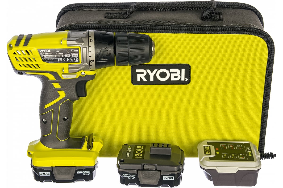 Аккумуляторная дрель-шуруповерт 12В RYOBI R12SD-LL13S