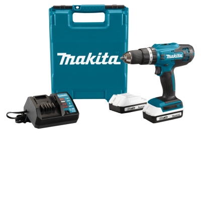 Аккумуляторная дрель-шуруповерт 18 В, ударная, кейс MAKITA HP488DWE