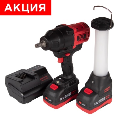 Гайковерт аккумуляторный ударный 1/2", 1700 Нм, 18 В, кейс, в комплекте фонарь MIGHTY SEVEN DW-402AL