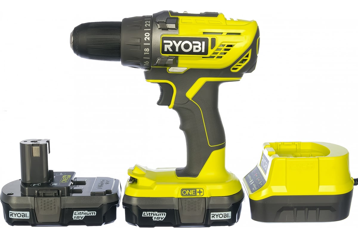 Аккумуляторная дрель-шуруповерт ONE+,18В RYOBI R18DD3-213X