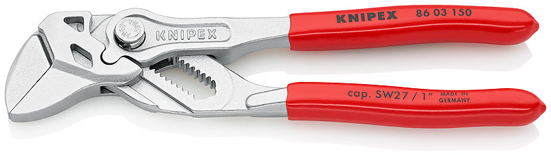 Захват-ключ переставной 150 мм, 0-27 мм, быстрозажимной механизм KNIPEX KN-8603150