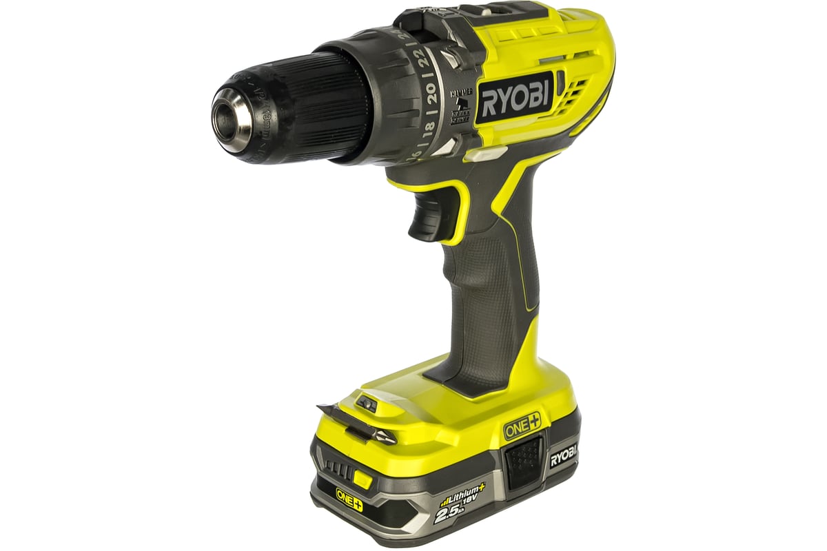 Аккумуляторная дрель-шуруповерт, ударная, ONE+,18В RYOBI R18PD3-225S