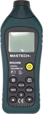 Тахометр цифровой, бесконтактный  MASTECH MS 6208B