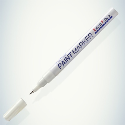 Маркер-краска Extra Fine Paint Marker 1 мм, нитрооснова, белый MUNHWA 08-7205