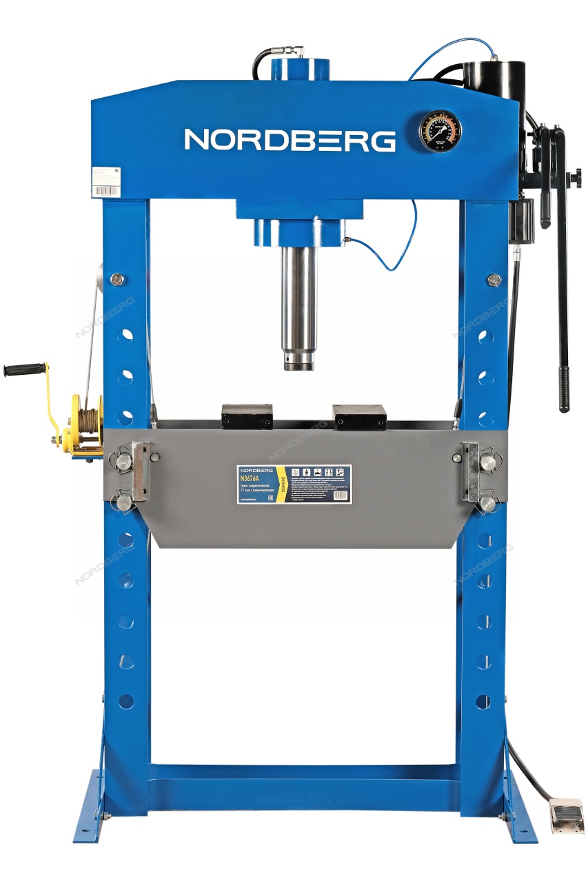 Пресс напольный 75 т, гидравлический NORDBERG N3676A