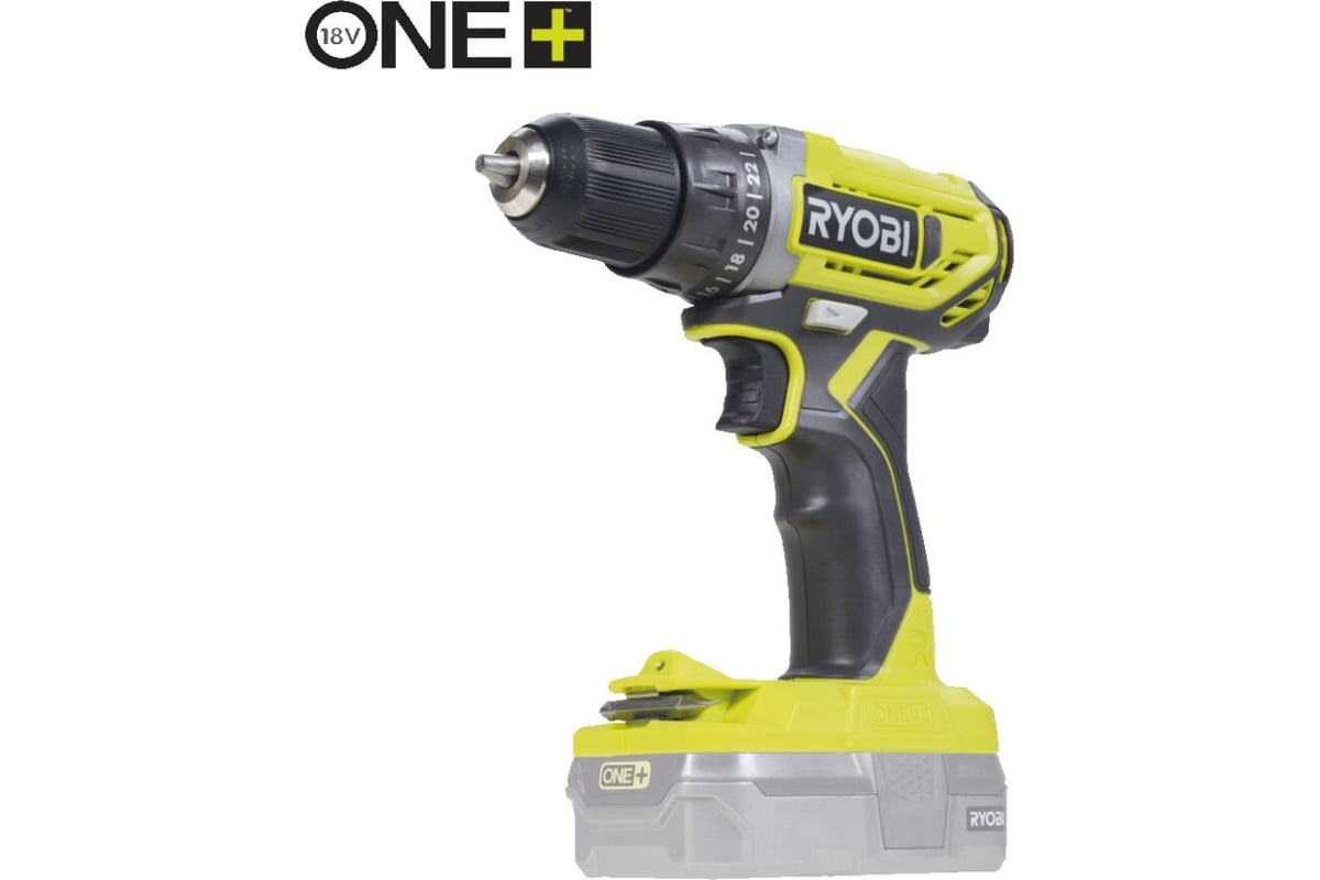 Аккумуляторная дрель-шуруповерт ONE+,18 В, без аккумулятора и ЗУ RYOBI R18DD2-0