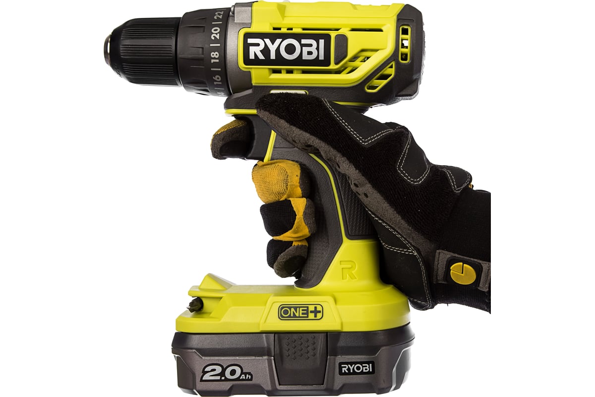 Аккумуляторная дрель-шуруповерт ONE+,18В RYOBI R18DD2-120G