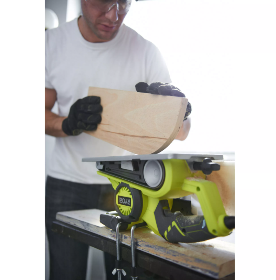 Ленточная шлифовальная машина 800 Вт RYOBI EBS800V