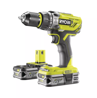 Аккумуляторная дрель-шуруповерт, ударная, ONE+,18В RYOBI R18PD31-225S