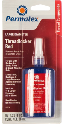 Фиксатор резьбы сильной фиксации Large Diameter Threadlocker Red, 36 мл PERMATEX 27740