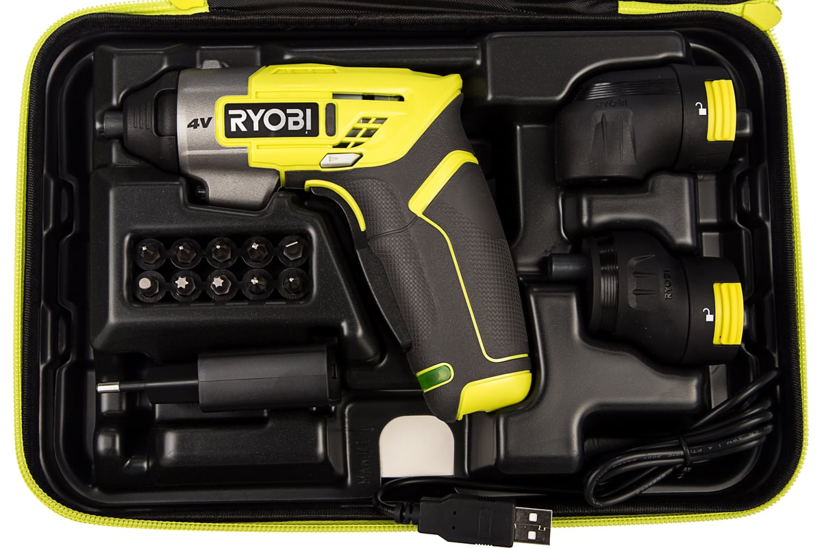 Аккумуляторная отвертка 4 В RYOBI ERGO-A2