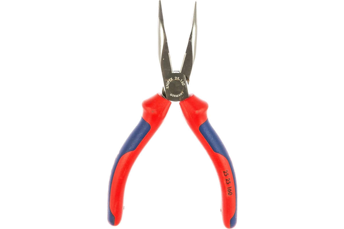 Пассатижи тонконосые 160 мм, загнутые KNIPEX KN-2525160