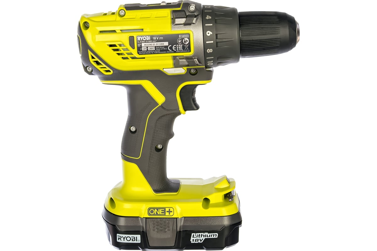 Аккумуляторная дрель-шуруповерт ONE+,18В RYOBI R18DD3-213S