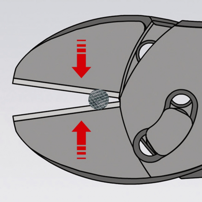 Бокорезы 180 мм, TwinForce, силовые KNIPEX KN-7372180