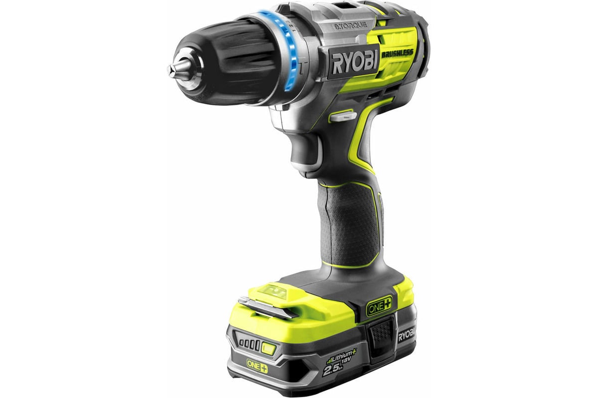 Аккумуляторная дрель-шуруповерт, ударная, ONE+,18В RYOBI R18PDBL-225S