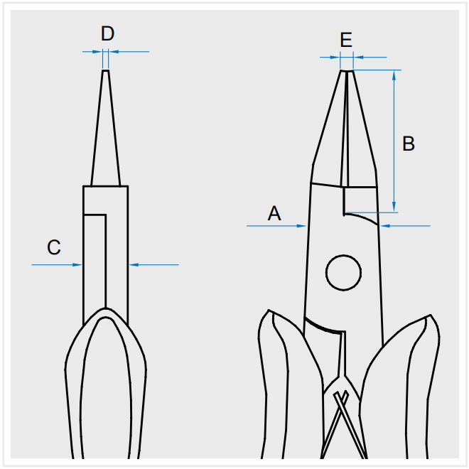 Плоскогубцы 128 мм, прямоугольные губки KING TONY 63B7-05