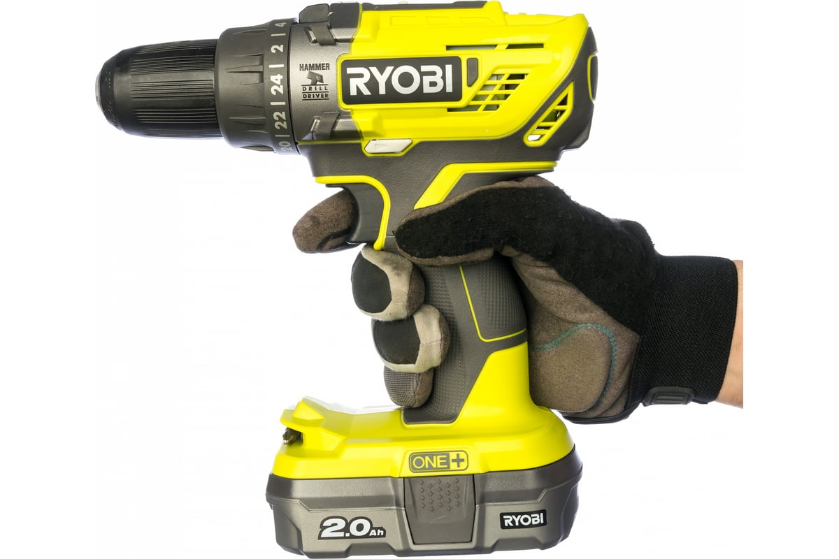 Аккумуляторная дрель-шуруповерт, ударная, ONE+,18В RYOBI R18PD3-220S