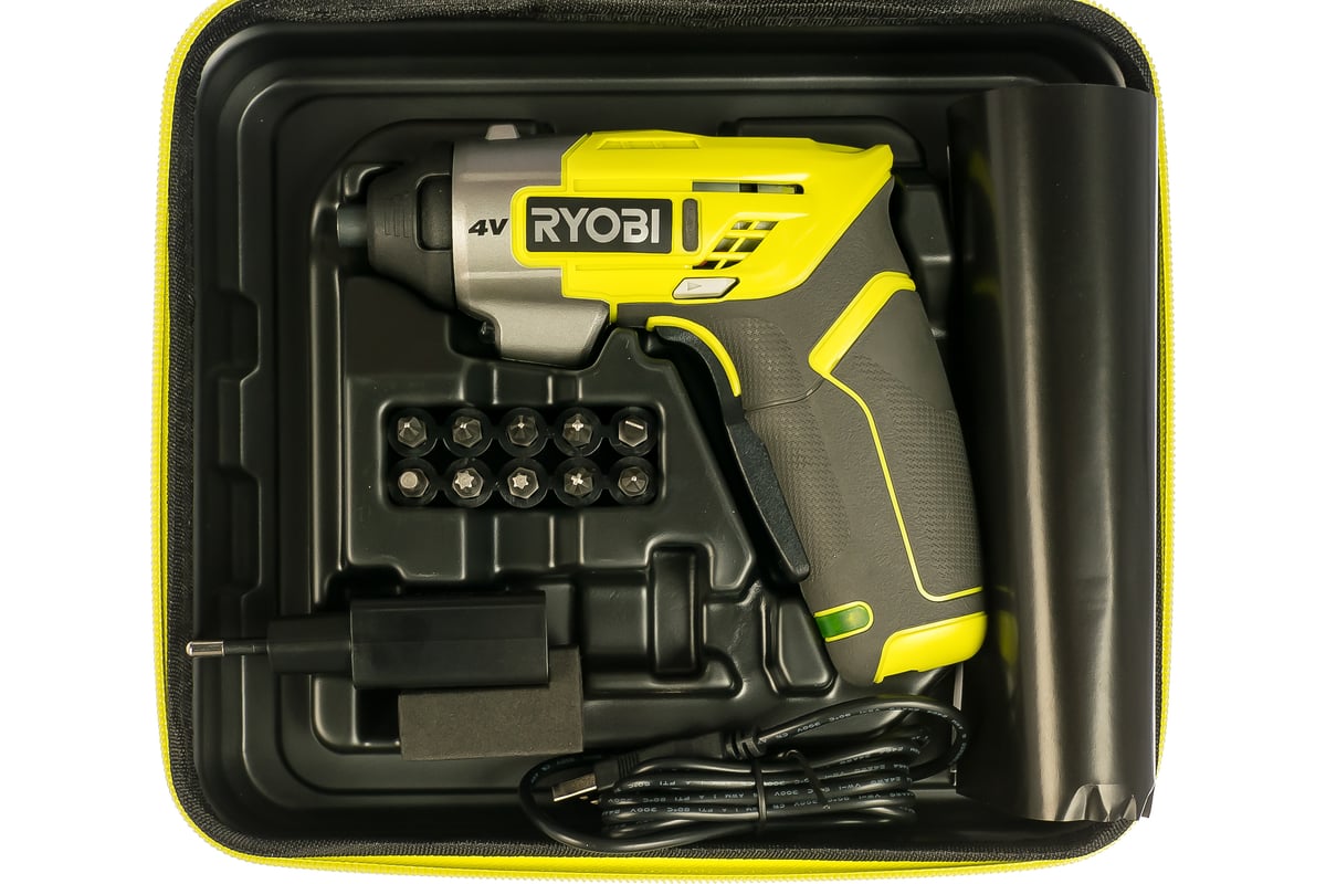 Аккумуляторная отвертка 4 В RYOBI ERGO