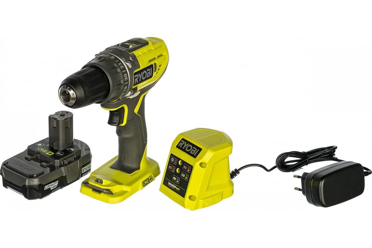 Аккумуляторная дрель-шуруповерт ONE+,18В RYOBI R18DD3-113S