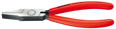 Плоскогубцы тупоносые, 180 мм, рифлённые губки, фосфатированные, обливные ручки KNIPEX KN-2001180