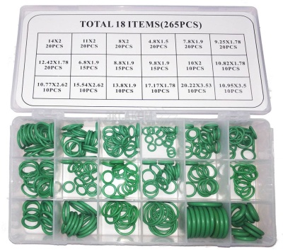 Набор резиновых колец (0632 green), 265 шт BECOOL 149618