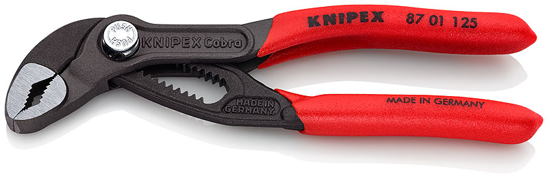 Захват переставной 125 мм, Cobra®, быстрозажимной механизм KNIPEX KN-8701125