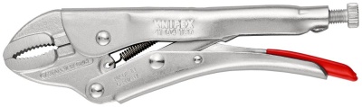 Зажим с фиксатором 180 мм, с закругленными губками KNIPEX KN-4104180