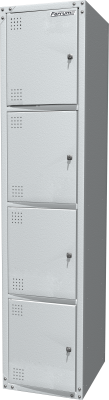 Шкаф металлический для одежды односекционный, серый FERRUM 03.414-7035