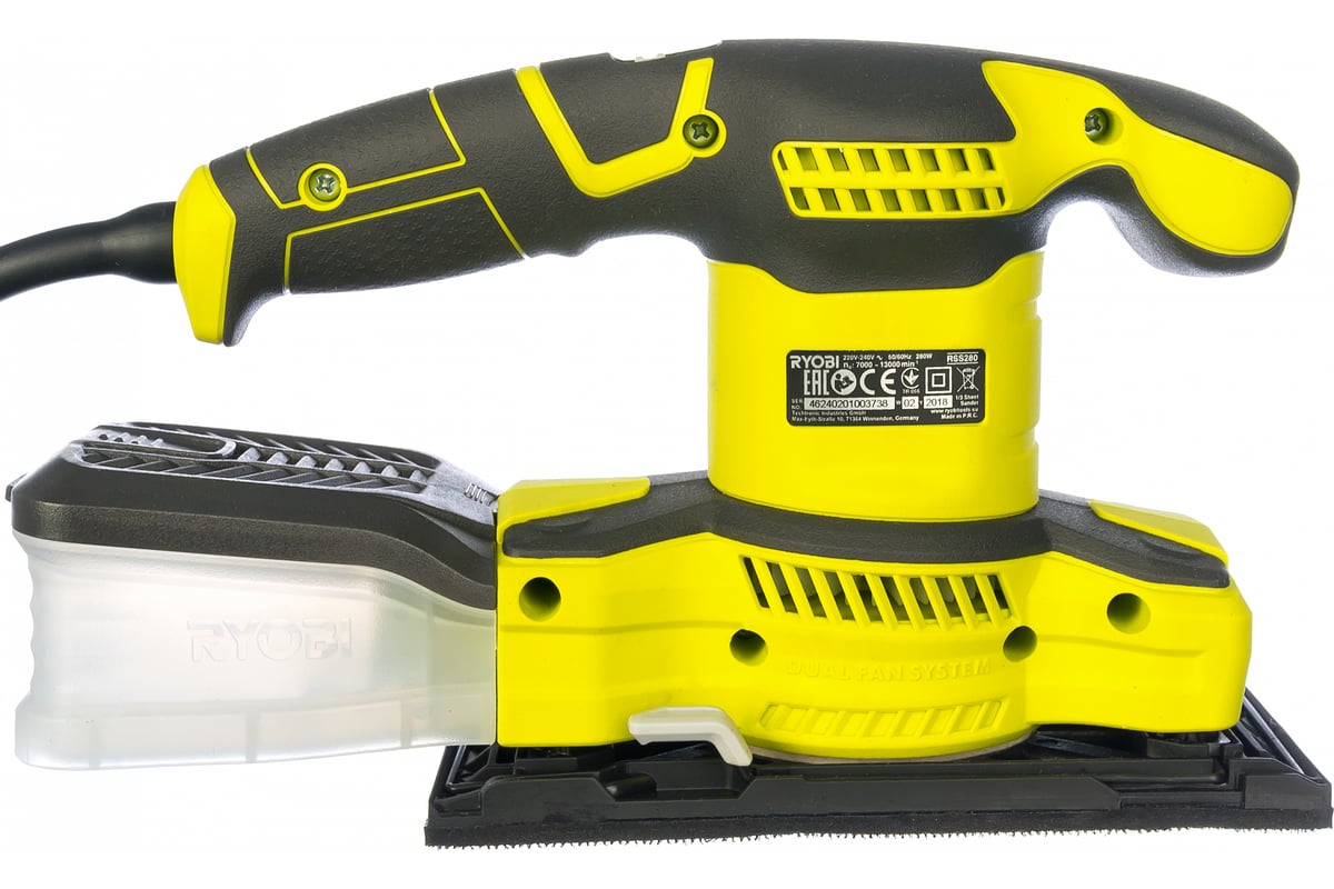 Вибрационная шлифовальная машина 280 Вт RYOBI RSS280-SA30