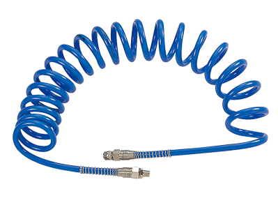 Шланг пневматический 8х12 мм, 10 м, спиральный, полиуретановый, резьба 1/4" MIGHTY SEVEN SD-23110