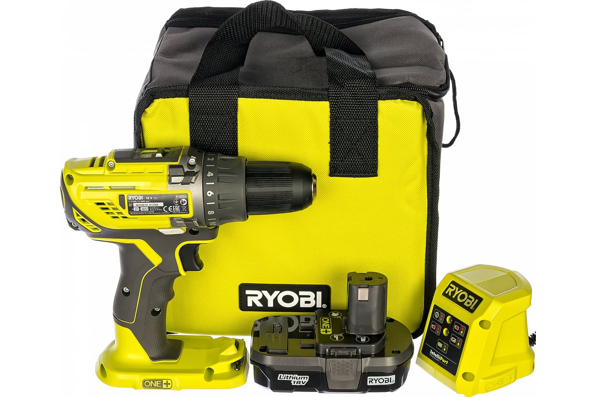 Аккумуляторная дрель-шуруповерт ONE+,18В RYOBI R18DD3-113S