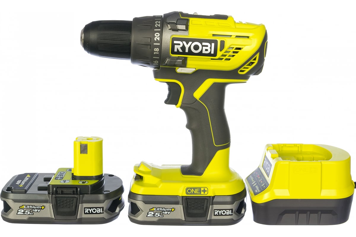 Аккумуляторная дрель-шуруповерт ONE+,18В RYOBI R18DD3-225S