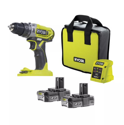 Аккумуляторная дрель-шуруповерт, ударная, ONE+,18В RYOBI R18PD2-220S