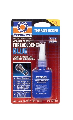 Фиксатор резьбы средней фиксации Medium Strength Threadlocker Blue, 10 мл PERMATEX 24210