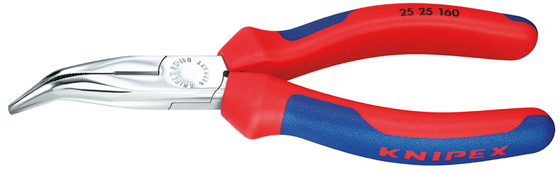 Пассатижи тонконосые 160 мм, загнутые KNIPEX KN-2525160