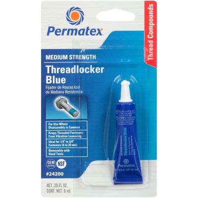 Фиксатор резьбы средней фиксации Medium Strength Threadlocker Blue, 6 мл PERMATEX 24200