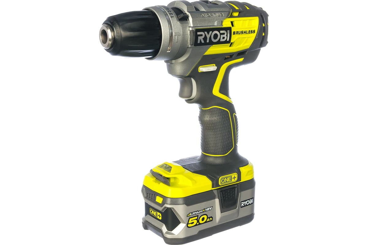 Аккумуляторная дрель-шуруповерт, ударная, ONE+,18В RYOBI R18PDBL-252S