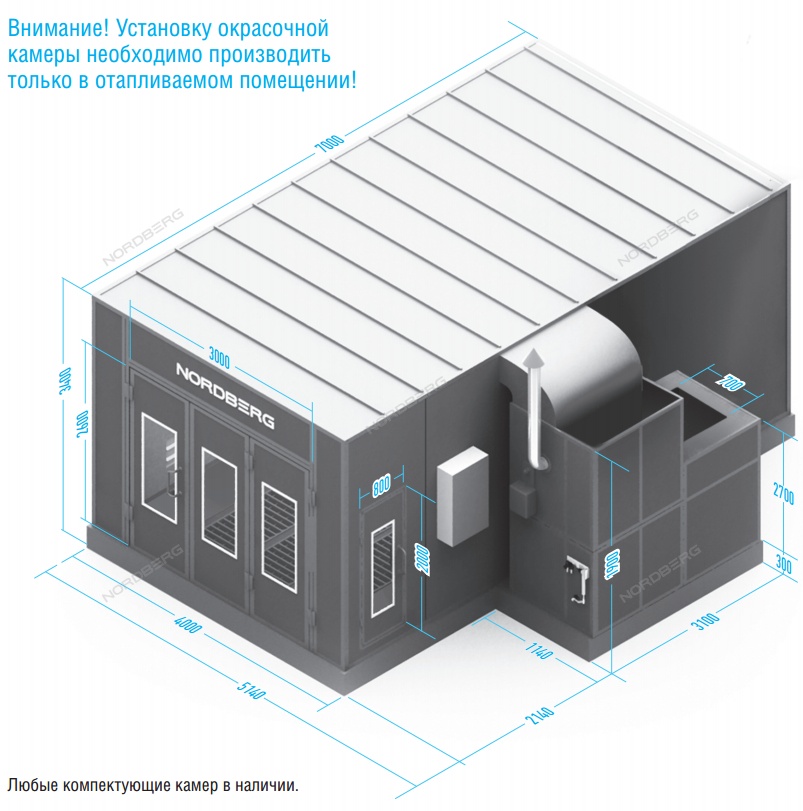 Камера окрасочно сушильная NORDBERG Economic