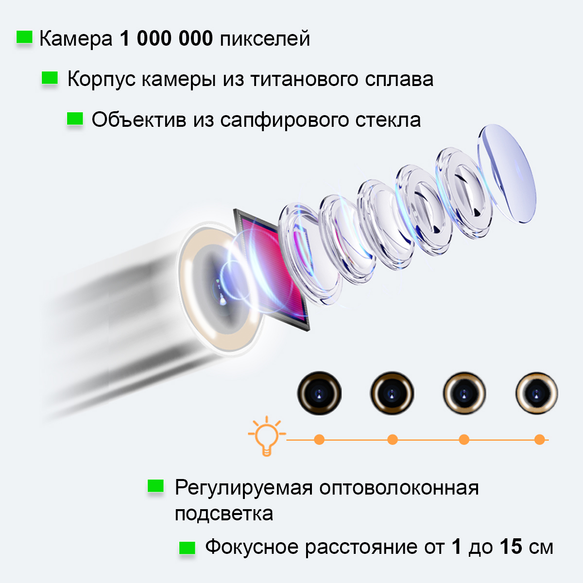 Видеоэндоскоп промышленный, управляемый, 4 мм ICARTOOL IC-VC1042WL