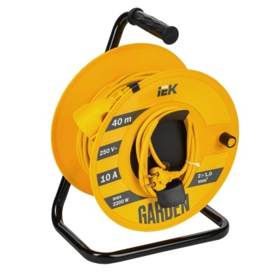 Удлинитель на катушке"Garden" 40 м, 10 А IEK GD-KP50-10-01-40