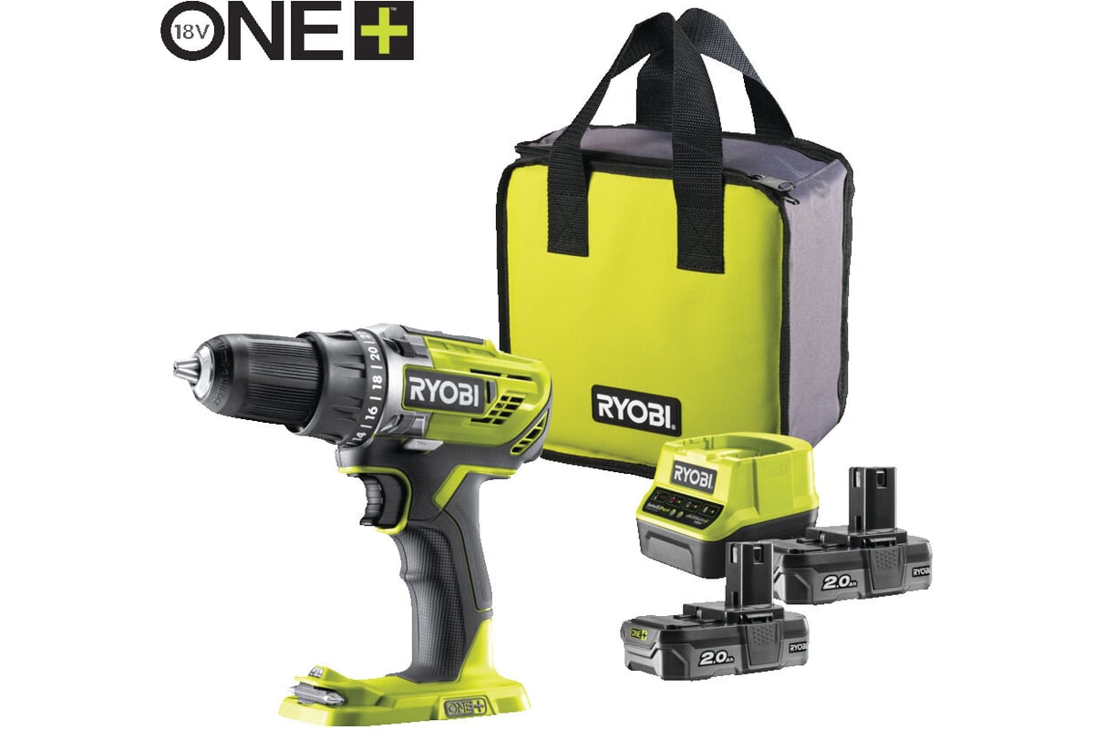 Аккумуляторная дрель-шуруповерт ONE+,18В RYOBI R18DD3-220S