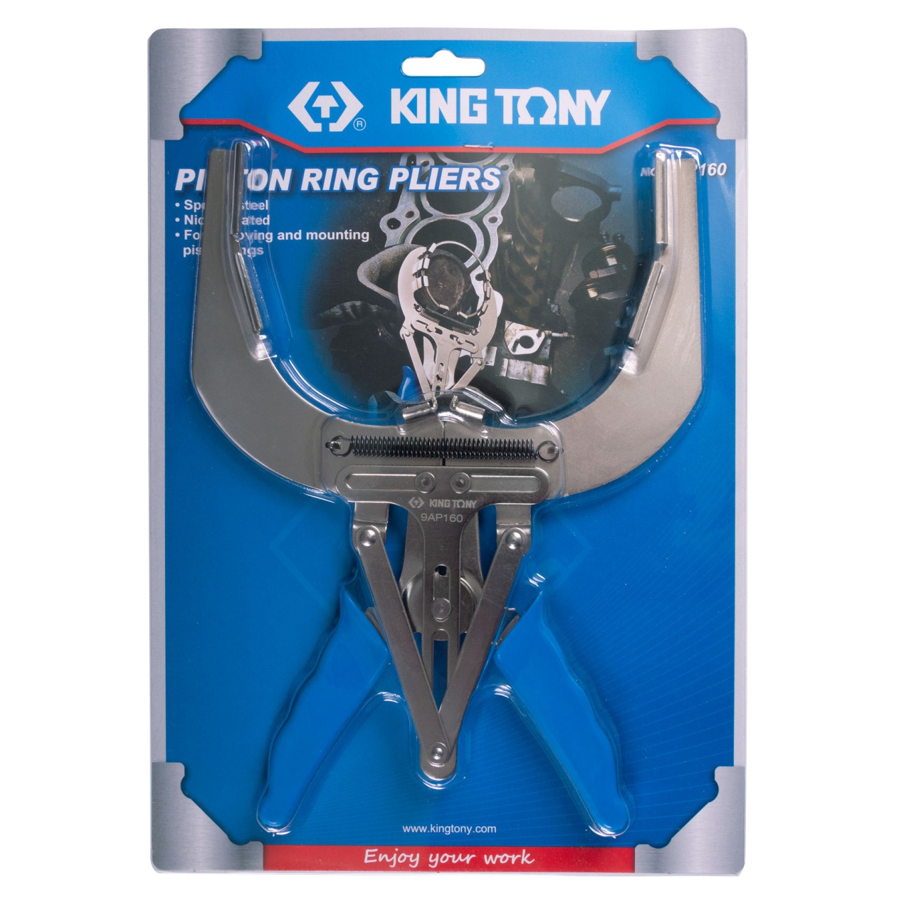 Щипцы для поршневых колец, 110-160 мм KING TONY 9AP160