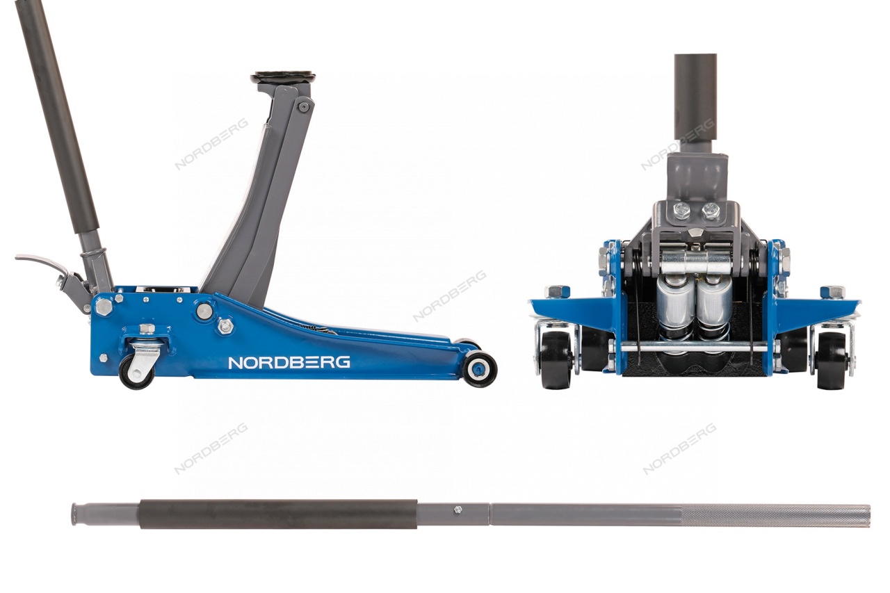 Домкрат подкатной 3,2 т, низкопрофильный NORDBERG N32032