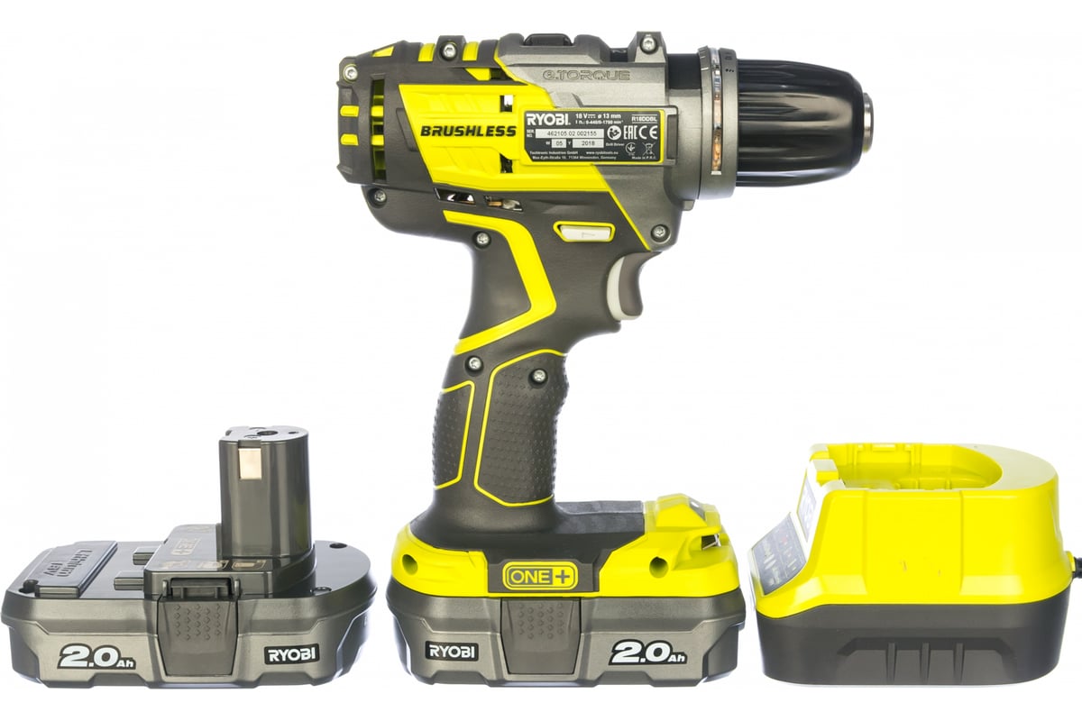 Аккумуляторная дрель-шуруповерт ONE+,18В RYOBI R18DDBL-220S