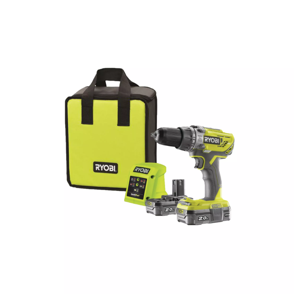 Аккумуляторная дрель-шуруповерт, ударная, ONE+,18В RYOBI R18PD3-220S