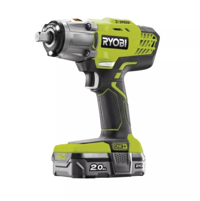 Гайковерт аккумуляторный ударный 1/2", 400Нм, 18 В, ONE+ RYOBI R18IW3-120S